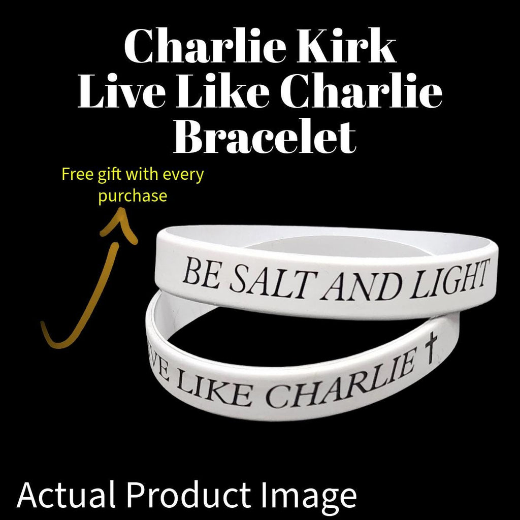 Laser Engraved Silicone Bracelet: "Live Like Charlie" & "Be Salt and Light"