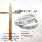 Choose to Forgive • Live Like Erika Silicone Bracelet | Inspirational Engraved Wristband | Memorial Faith Gift | Forgiveness Reminder